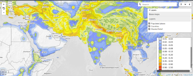 OpenQuake Map Viewer - Global Seismic Hazard Map